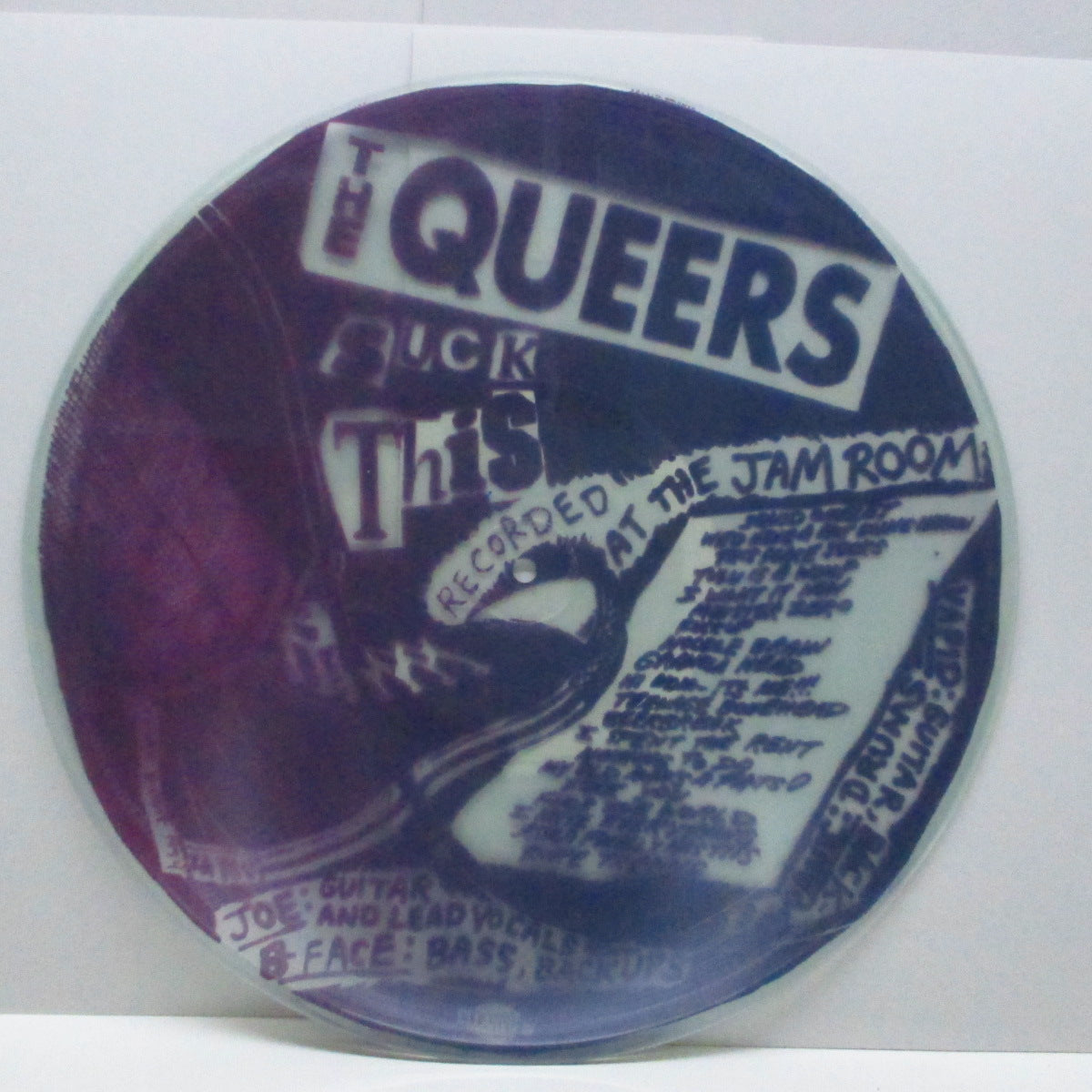 QUEERS, THE (ザ・クイアーズ)  - Suck This (US '95 2ndプレス・クリア＆パープル・ヴァイナル 片面LP)