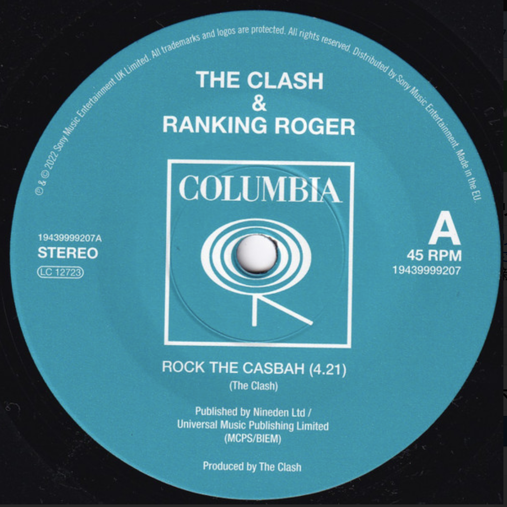 CLASH,  THE & Ranking Roger (ザ・クラッシュ & ランキング・ロジャー) - Rock The Casbah (EU 限定プレス  7"/New)