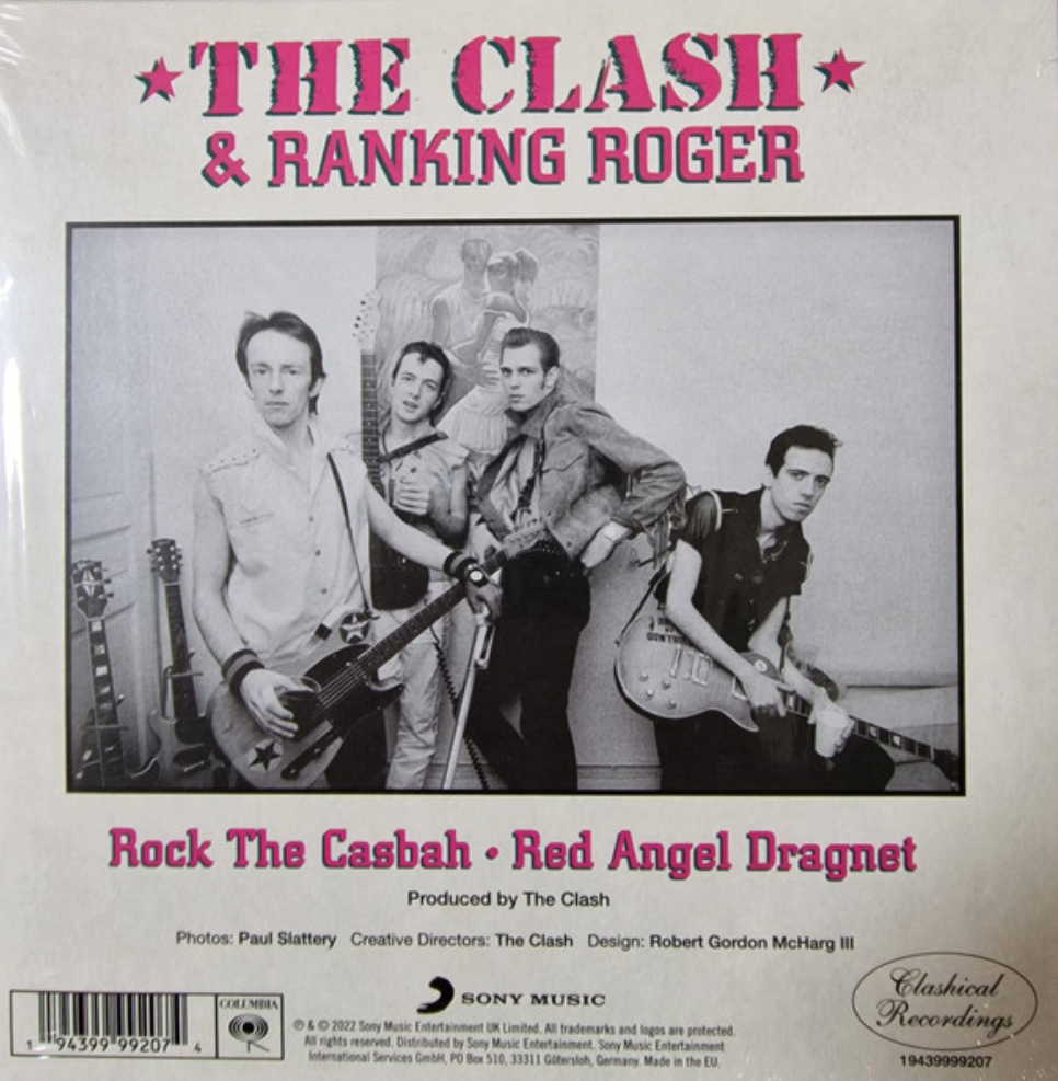 CLASH,  THE & Ranking Roger (ザ・クラッシュ & ランキング・ロジャー) - Rock The Casbah (EU 限定プレス  7"/New) 未発表コラボトラック！