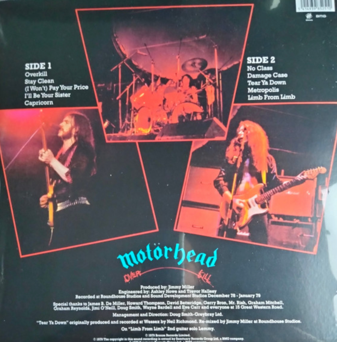 MOTORHEAD (モーターヘッド) - Overkill (EU 限定再発 180g LP/ New)