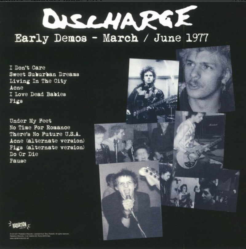 DISCHARGE (ディスチャージ) - Early Demos - March / June 1977 (Italy 限定再発レッドヴァイナル LP/ New)