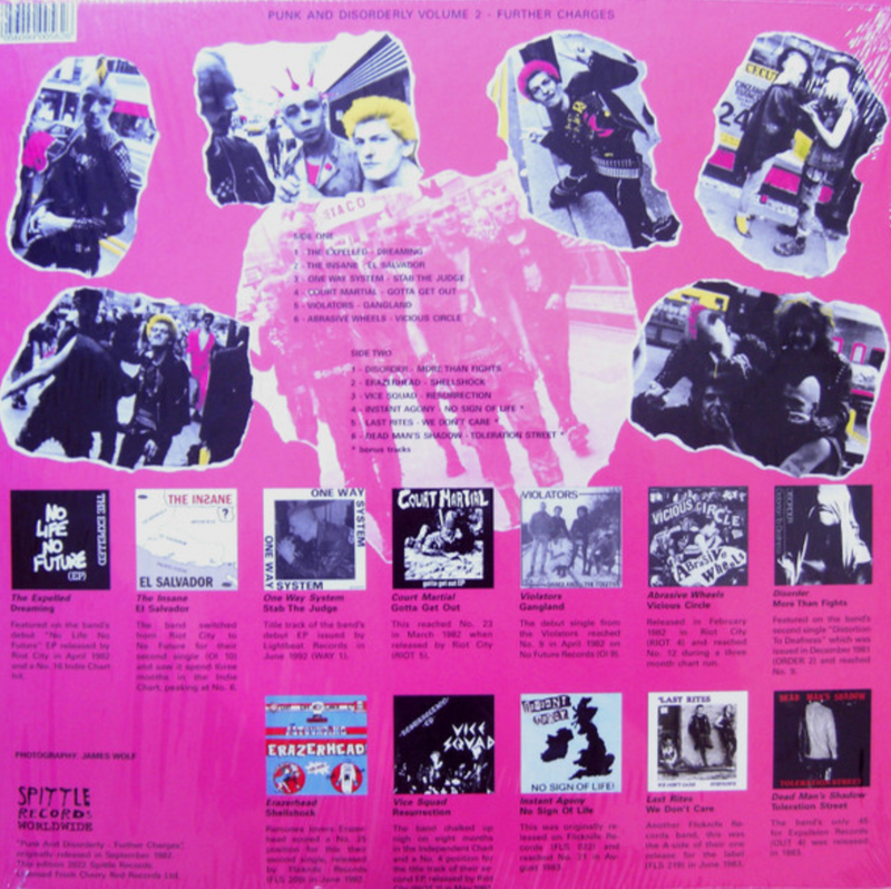 V.A. (UK82 ハードコア・コンピ) - Punk And Disorderly : Further Charges (Italy Ltd.Reissue LP/ New)