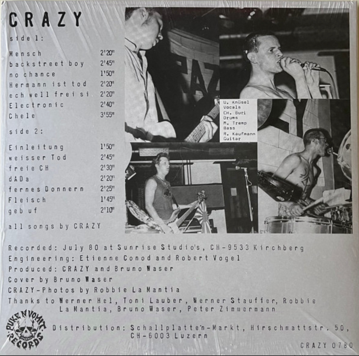 CRAZY (クレイジー) - No Chance (US Ltd.Reissue LP/ New)