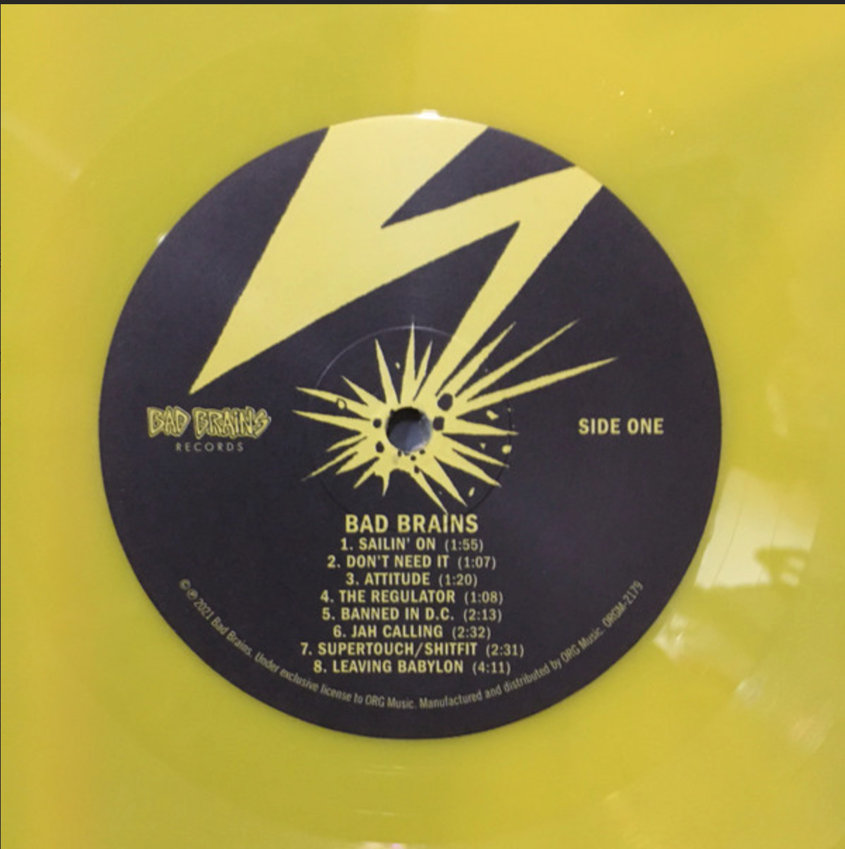 BAD BRAINS (バッド・ブレインズ) - S.T. [1st] (US 限定再発イエローヴァイナル LP / New)