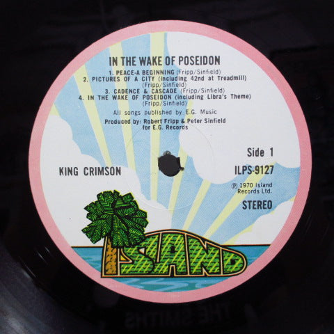 KING CRIMSON - In The Wake Of Poseidon (UK '70 2nd Press LP/Textured GS