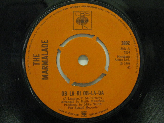 MARMALADE - Ob-La-Di Ob-La-Da  / Chains (UK Orig.7")
