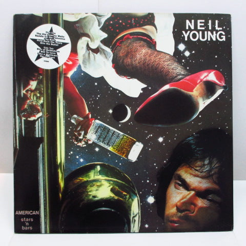 NEIL YOUNG - American Stars'n Bars (UK Orig.+Sticker)
