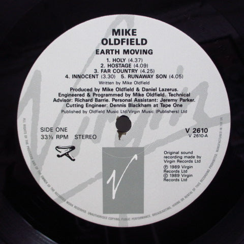 MIKE OLDFIELD (マイク・オールドフィールド) - Earth Moving (UK Orig.+Matt Inner)