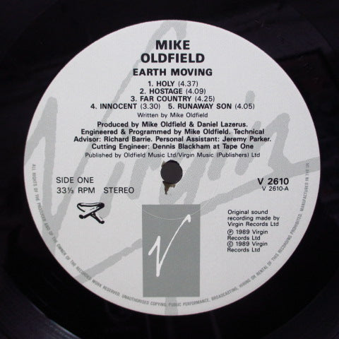MIKE OLDFIELD - Earth Moving (UK Orig.+Matt Inner)