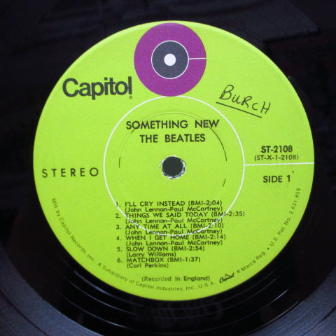 BEATLES (ビートルズ)  - Something New (US '69 Re Green Lbl.Stereo LP)