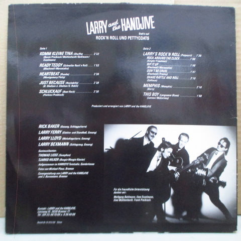 LARRY & THE HANDJIVE - Rock'n Roll Und Pettycoatas (German Orig.LP)