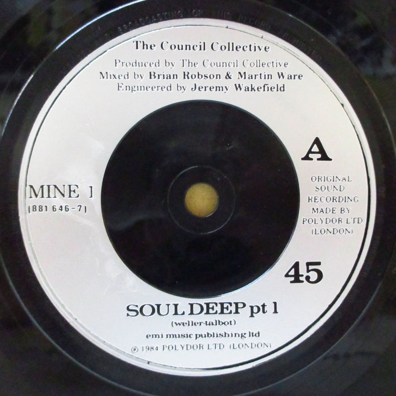 COUNCIL COLLECTIVE, THE  (Style Council, The) (カウンシル・コレクティヴ (スタイル・カウンシル))  - Soul Deep (UK オリジナル 7"+PS)