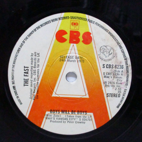 FAST, THE - Boys Will Be Boys (UK Promo.7")