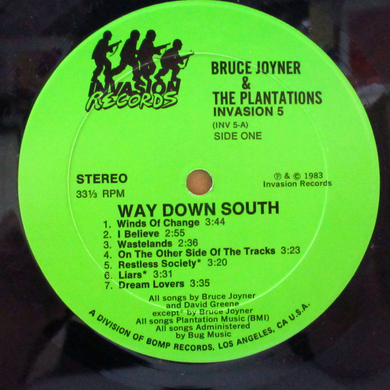 BRUCE JOYNER AND THE PLANTATIONS (ブルース・ジョイナー・アンド・ザ・プランテーションズ)  - Way Down South (US オリジナル LP+インサート)