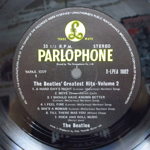 BEATLES (ビートルズ)  - Greatest Hits Vol.2 (Singapore/Malaysia/Hong Kong 60's Orig.Stereo)
