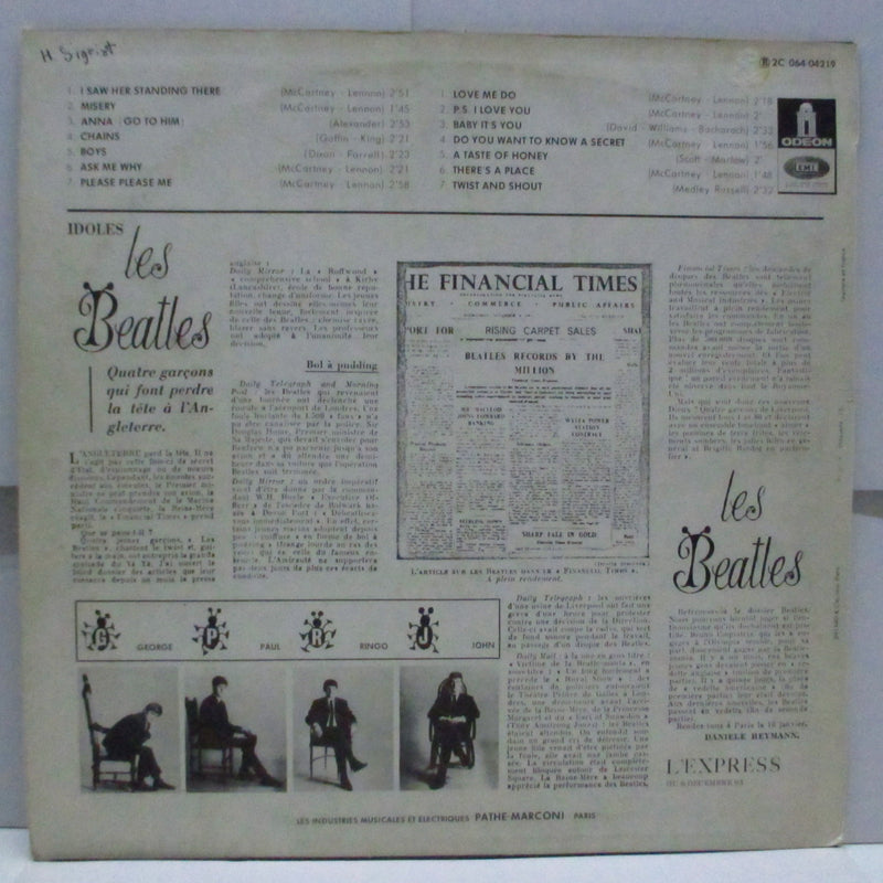 BEATLES - Les Beatles No.1 (France '73 Re Stereo LP/CS)