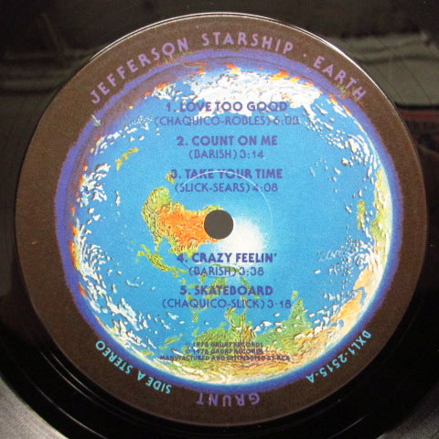 JEFFERSON STARSHIP (ジェファーソン・スターシップ) - Earth (US オリジナル LP+インナー/光沢エンボスジャケ)