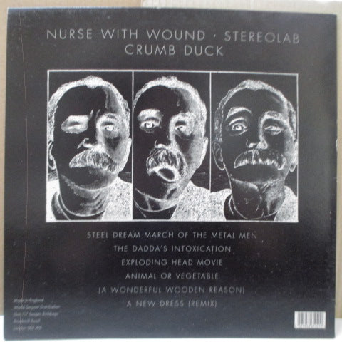 NURSE WITH WOUND / STEREOLAB (ナース・ウィズ・ウーンド / ステレオラブ) - Crumb Duck (UK 500枚限定再発蛍光イエローヴァイナル LP+Insert/New 廃盤)