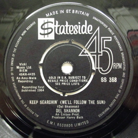 DEL SHANNON - Keep Searchin' (UK Orig.)