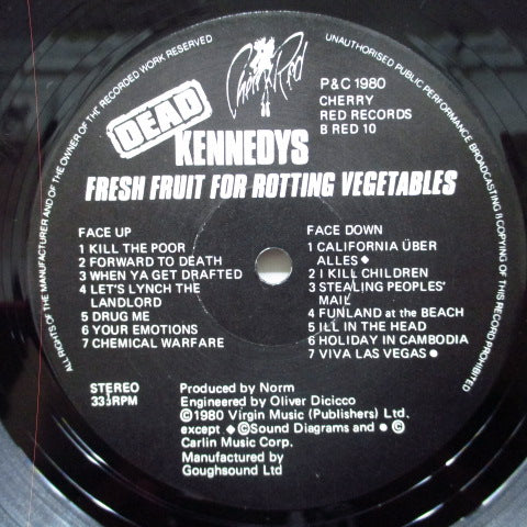 DEAD KENNEDYS - Fresh Fruit For Rotting Vegetables (UK Reissue LP/Green Back CVR)