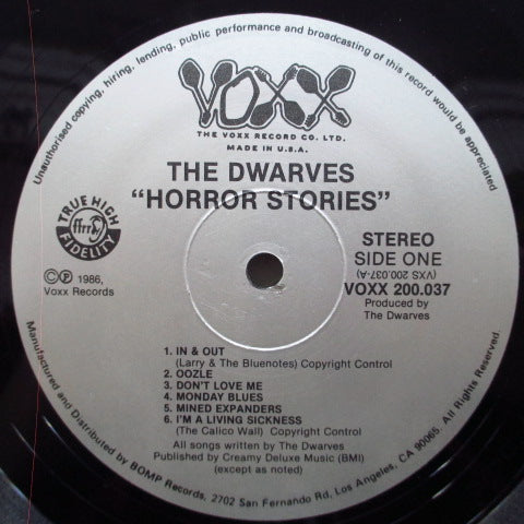 DWARVES (ドワーヴス) - Horror Stories (US Reissue LP)