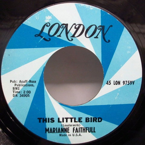 MARIANNE FAITHFULL - This Little Bird / Morning Sun (US)