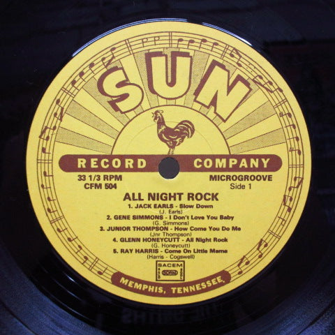 V.A. - All Night Rock (UK Orig.10" LP)