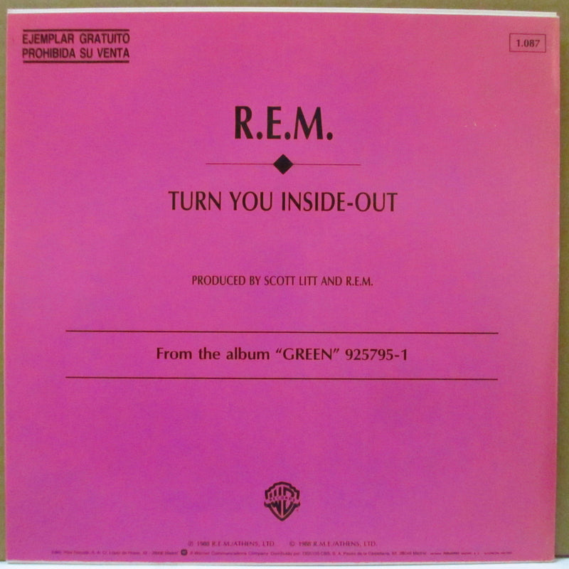 R.E.M. - Turn You Inside-Out (Spain Promo.7")