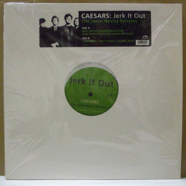 CAESARS (シーザーズ)  - Jerk It Out - The Jason Nevins Remixes (US オリジナル 12"/レアステッカー付きダイカットジャケ)