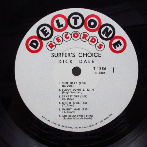 DICK DALE - Surfers' Choice (1st) (US '62 2nd Press Mono LP+US Orig.Autographed CVR）