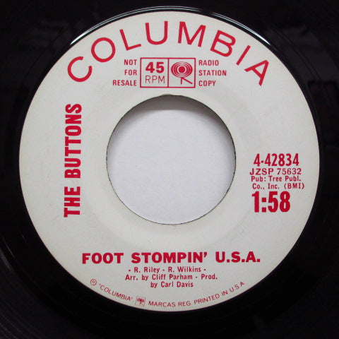 BUTTONS - Foot Stompin' U.S.A. (Promo)