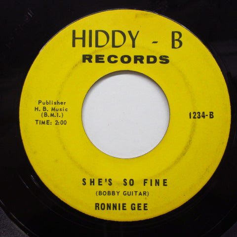 RONNIE GEE - She's So Fine (Orig)