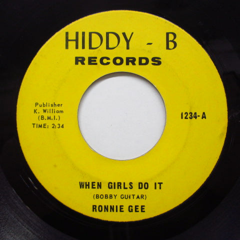 RONNIE GEE - She's So Fine (Orig)