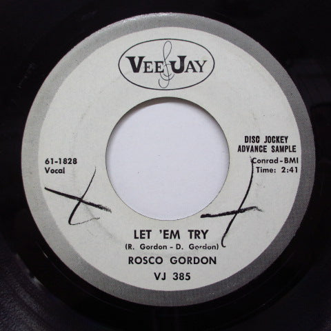 ROSCO GORDON - What I Wouldn't Do (Promo)