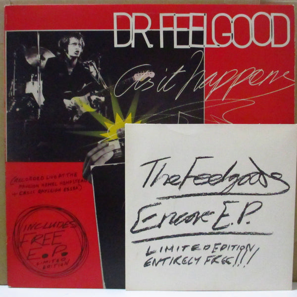 DR.FEELGOOD (ドクター・フィールグッド)  - As It Happens (UK オリジナル LP+7インチ-EP,光沢固紙インナー)