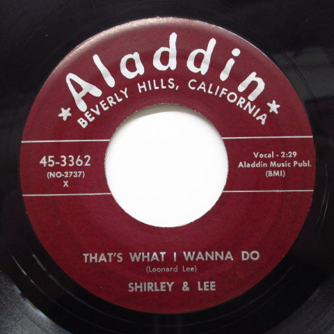 SHIRLEY & LEE - That's What I Wanna Do (Orig.Maroon Label)