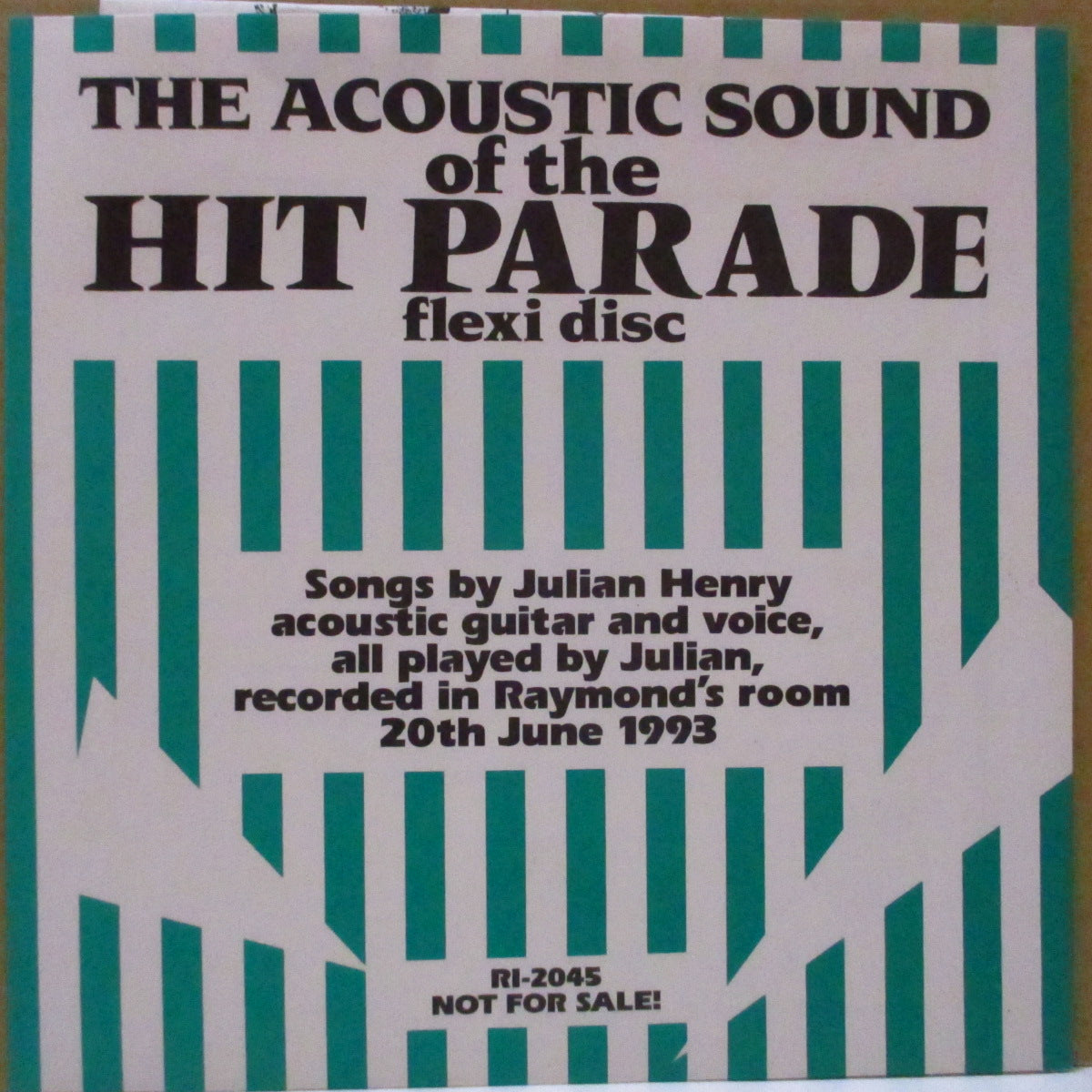 HIT PARADE, THE (ザ・ヒット・パレード)  - The Acoustic Sound Of The Hit Parade (Japan Promo.Clear Flexi 7")