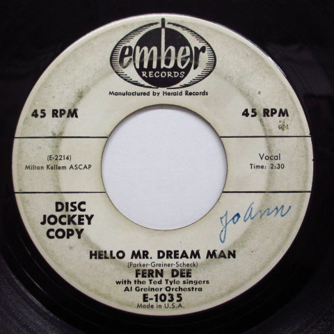 FERN DEE - Hello Mr.Dream Man (Promo)