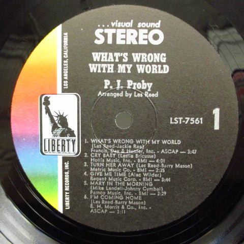 P.J.PROBY (P.J.プロビー)- What's Wrong With My World (US Orig.Stereo LP)