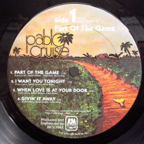 PABLO CRUISE (パブロ・クルーズ)  - Part Of The Game (US Orig.LP/Stickered CVR)