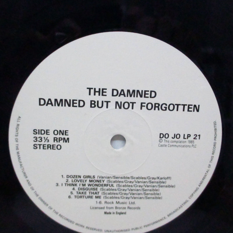 DAMNED, THE (ザ・ダムド)  - Damned But Not Forgotten (UK オリジナル LP+薄ピンクジャケ)