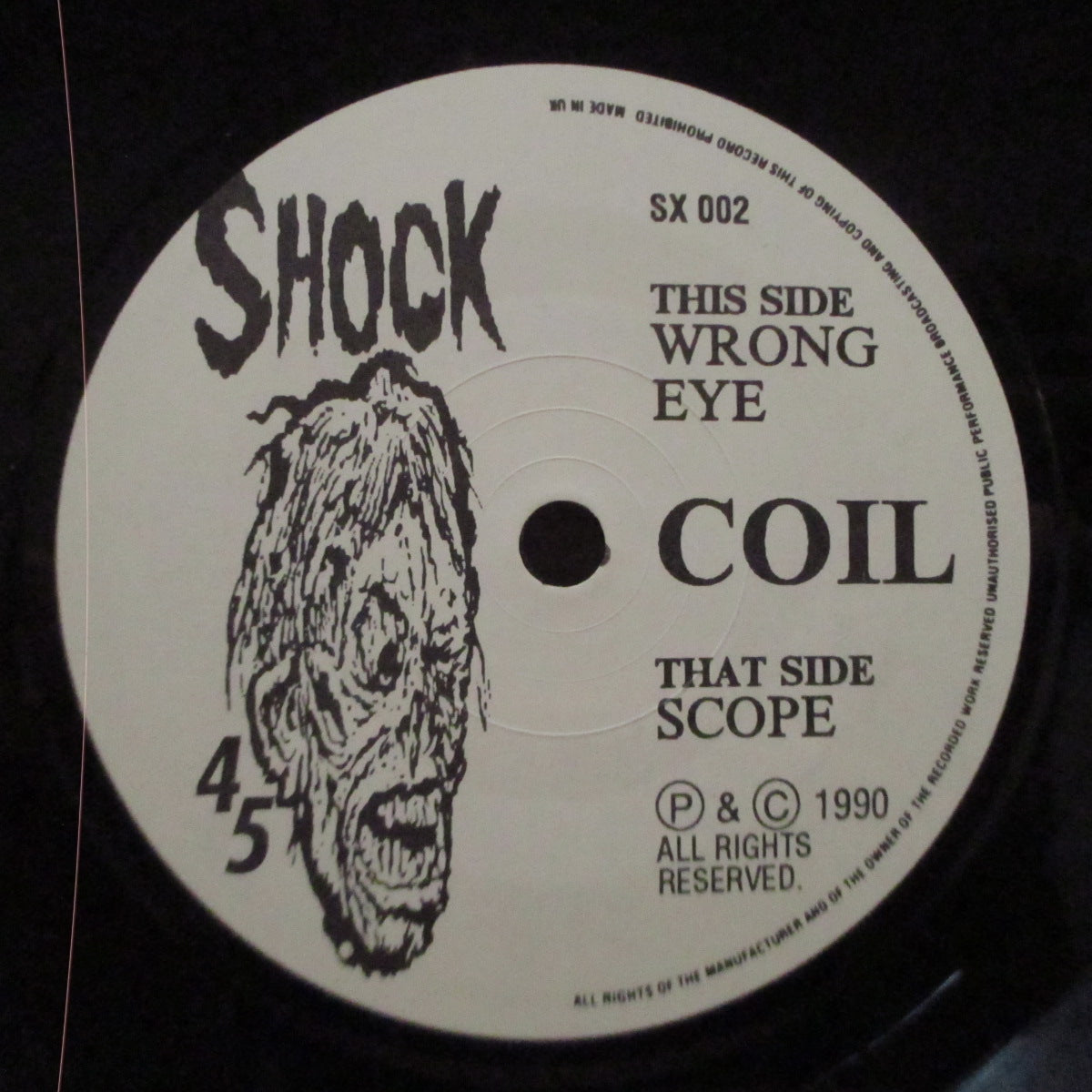 COIL (コイル)- Wrong Eye / Scope (UK 974枚限定1stプレス 7インチ)