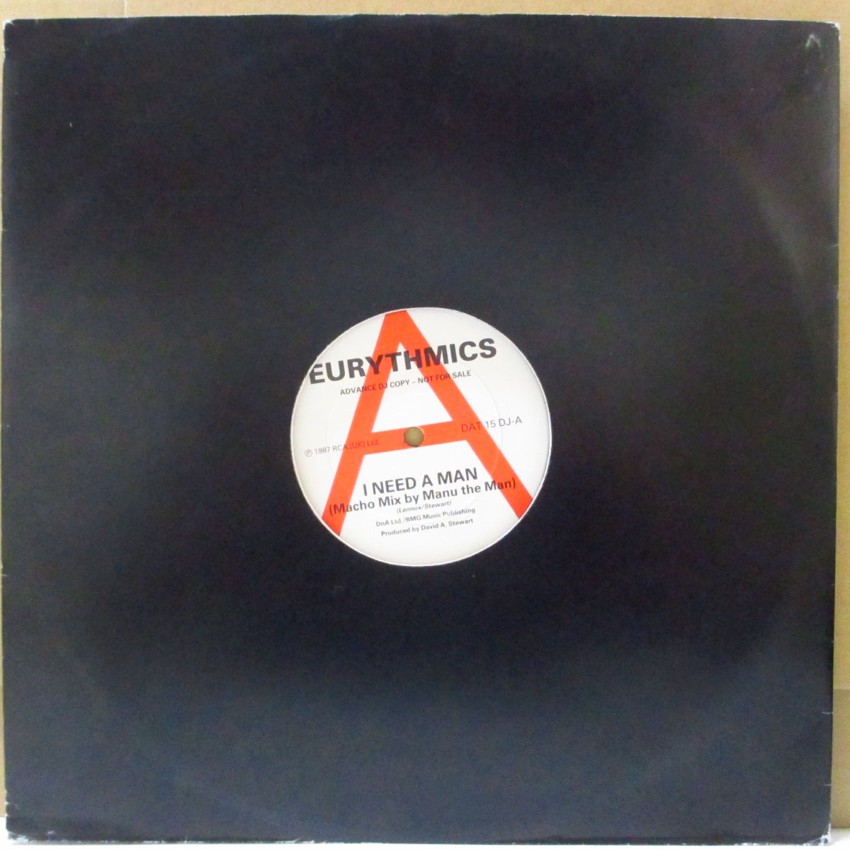 EURYTHMICS (ユーリズミックス)  - I Need A Man +2 (UK プロモ 12"/ダイカットジャケ)