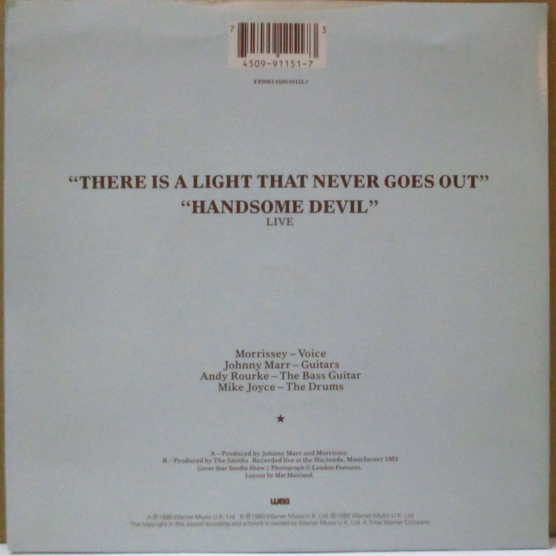 SMITHS, THE (ザ・スミス)  - There Is A Light That Never Goes Out (UK '92 再発プラスチックラベ 7インチ+光沢固紙ジャケ)