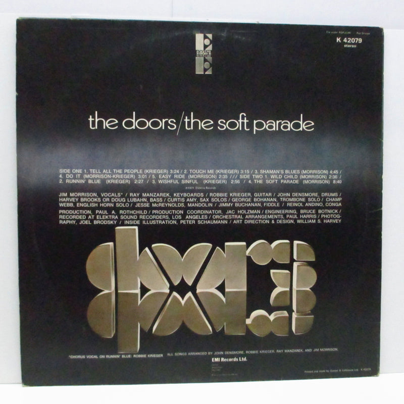 DOORS (ドアーズ) - Soft Parade (UK 70's Reissue No W Logo LP/GS)