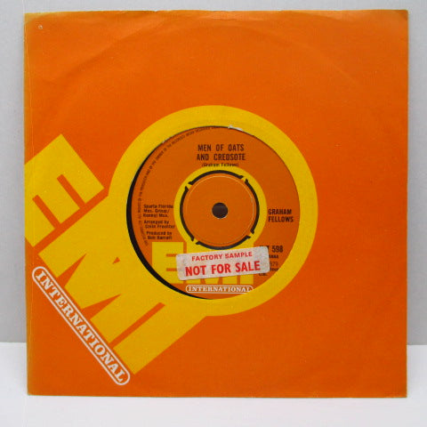 GRAHAM FELLOWS - Men Of Oats And Creosote (UK Orig.7"+Promo Sticker)