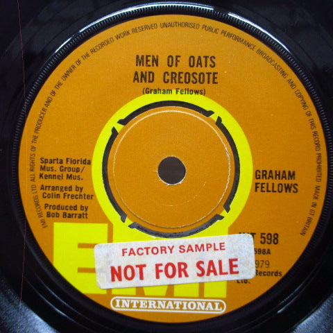 GRAHAM FELLOWS - Men Of Oats And Creosote (UK Orig.7"+Promo Sticker/CS)