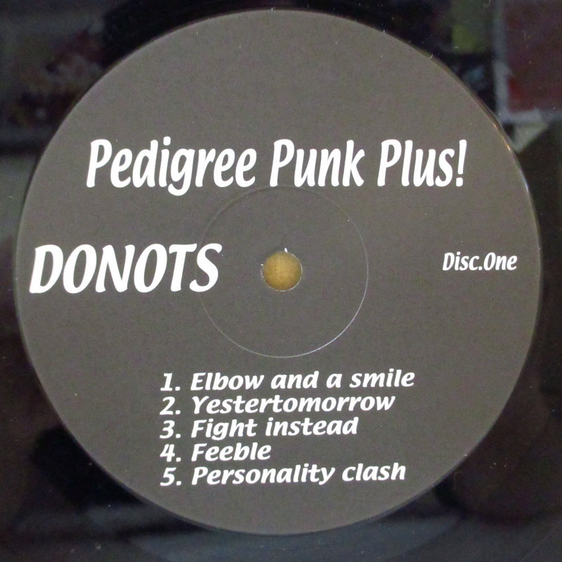 DONOTS (ドゥーノッツ)  - Pedigree Punk.. Plus! (Japan 限定 10"-レアステッカー付きダイカットジャケ/廃盤 New)