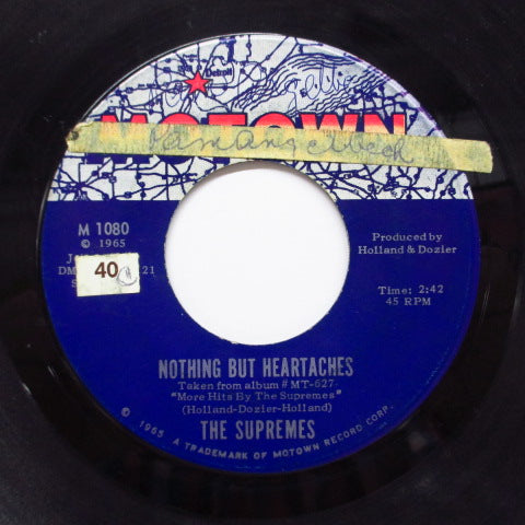 SUPREMES - Nothing But Heartaches (US Orig+PS)