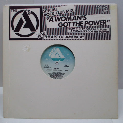 A’S, THE - A Woman's Got The Power (US Promo12")